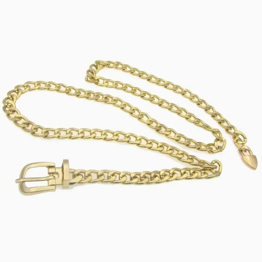 Gold Colored Chain Belt  - Picture 7 of 7